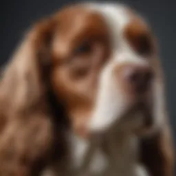 A beautifully marked Parti Cocker Spaniel showcasing its unique color pattern.