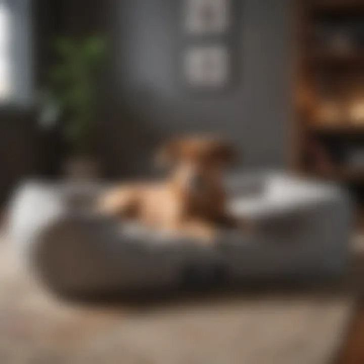 Stylish medium dog bed in contemporary design