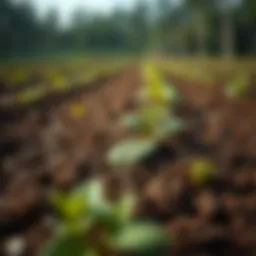 Rich, well-drained soil ready for blackberry planting