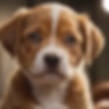 A Vibrant Puppy Reflecting Digestive Wellness Close-up of a healthy puppy with bright eyes and a shiny coat