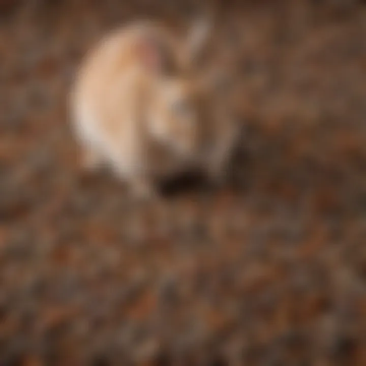 Close-up of high-quality rabbit pellets showcasing texture and color
