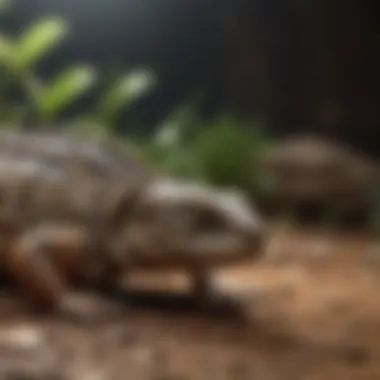 Variety of Substrates for Reptile Species Variety of substrates suitable for different reptile species.