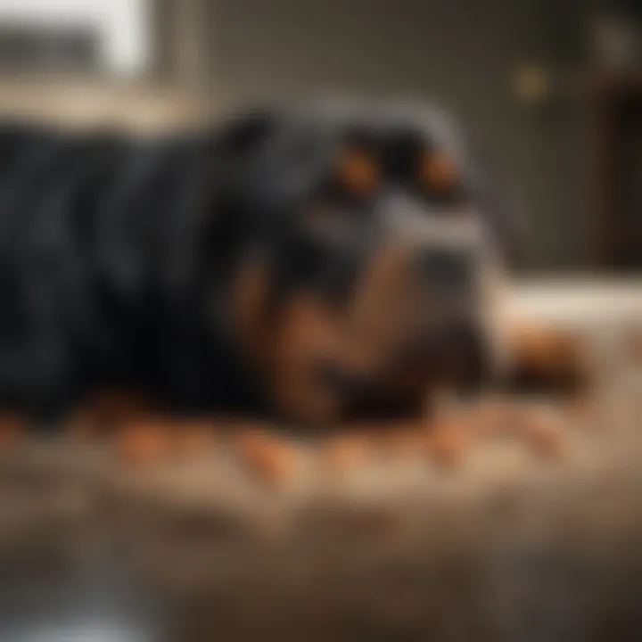 Close-up of high-quality ingredients suitable for Rottweilers.