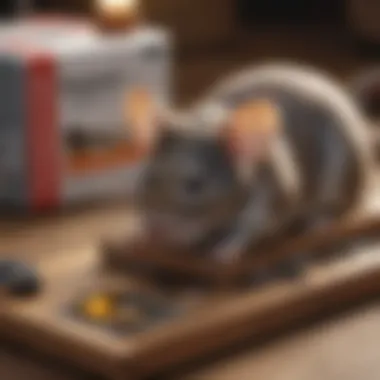 An illustration highlighting safety features of battery mouse traps in pest control.
