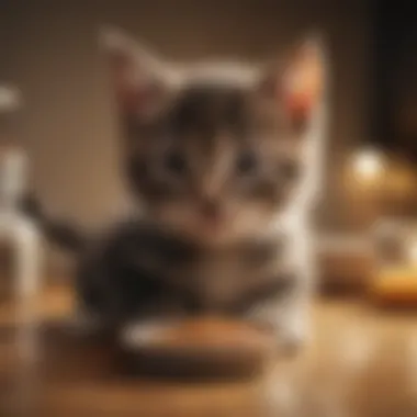Veterinary Advice on Kitten Nutrition Veterinarian providing dietary advice for kitten nutrition