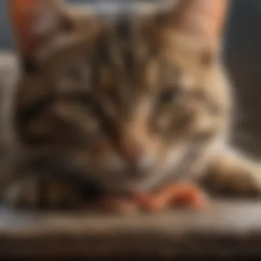 Signs of worm infestation in cats