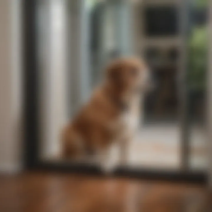 Step-by-step installation guide for sliding glass dog doors, emphasizing ease of setup.