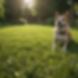 A lush green lawn unaffected by pet urine