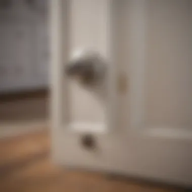 Close-up view of the sensor technology used in dog doors
