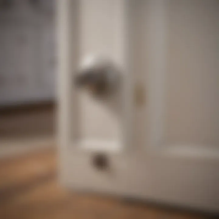Close-up view of the sensor technology used in dog doors