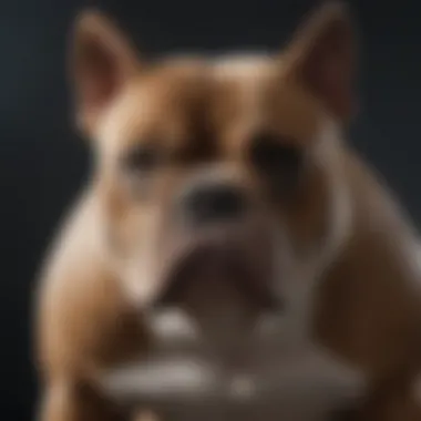 Close-up of an American Bully showcasing its muscular build