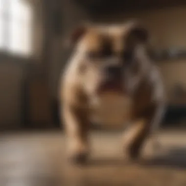 American Bully engaging in exercise, demonstrating its strength and agility