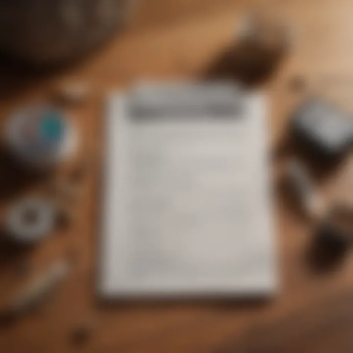 Ingredients list of chewable flea and tick treatments laid out on a notepad.