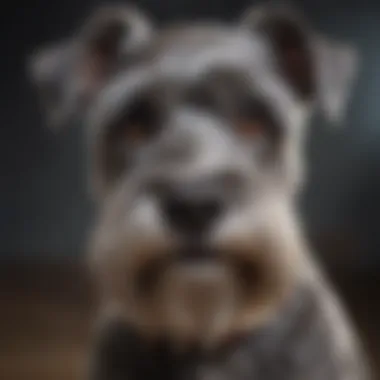 Schnauzer: The Distinctive Non-Shedding Breed An adorable Schnauzer with a well-groomed beard.