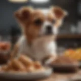 Nutritional chart for small dog food