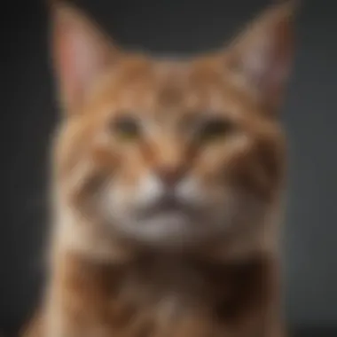 A cat with a shiny, well-groomed coat