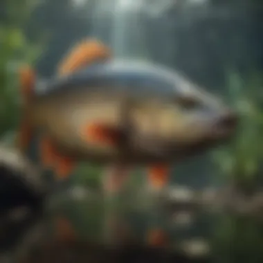 Adaptations for Survival An illustration highlighting the unique adaptations of freshwater fish for survival.