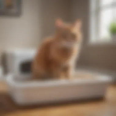 Eco-friendly features of a self-cleaning cat litter box