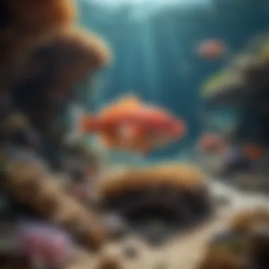 Biodiversity Beneath the Surface Vibrant coral reef teeming with fish