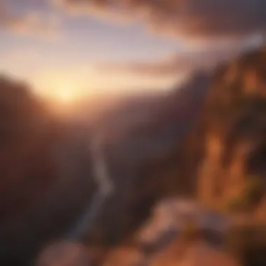 Sunset Over the Grand Canyon Stunning sunset over the Grand Canyon showcasing its natural beauty
