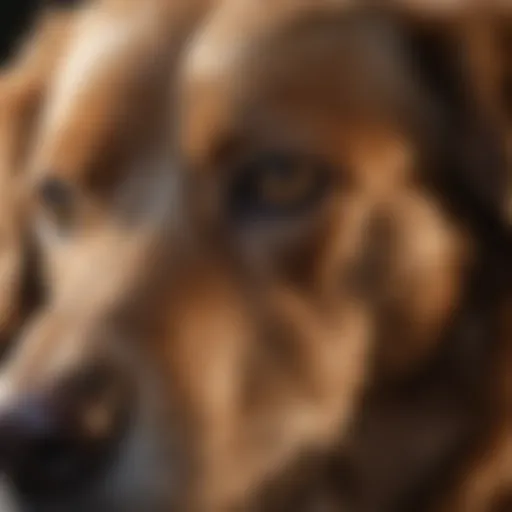 Close-up of a healthy dog's shiny coat