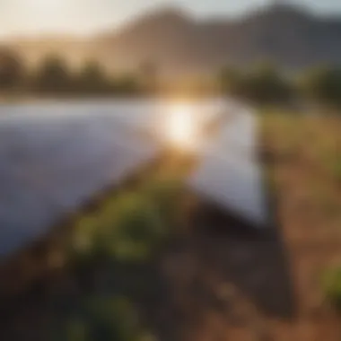 Economic Benefits of Solar Energy Graph showing the economic impact of solar farms on local communities.