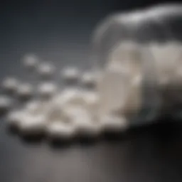 Detailed depiction of aspirin tablet dosage