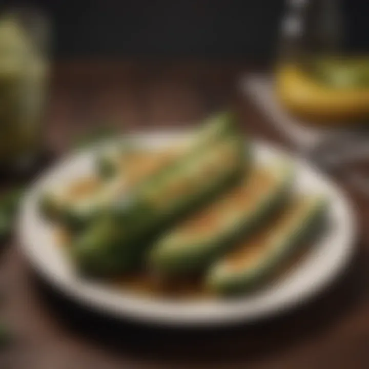 A plate of cooked zucchini as a dog meal enhancement