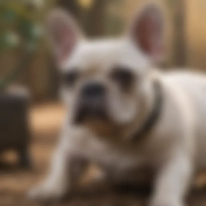 A responsible breeder interacting with French Bulldog puppies