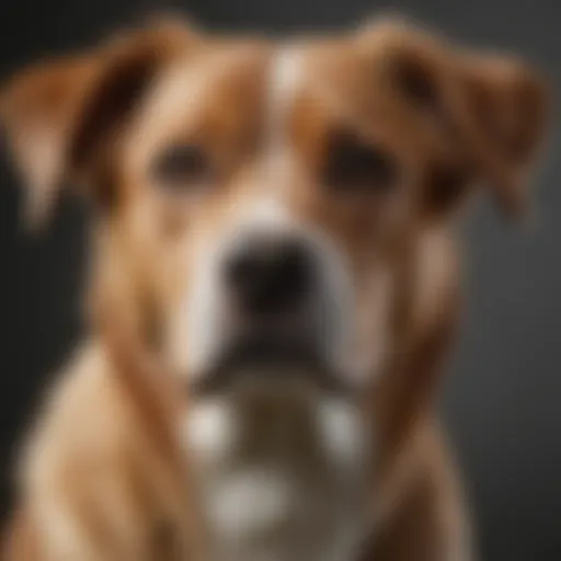 A dog displaying signs of itching and discomfort due to allergies.