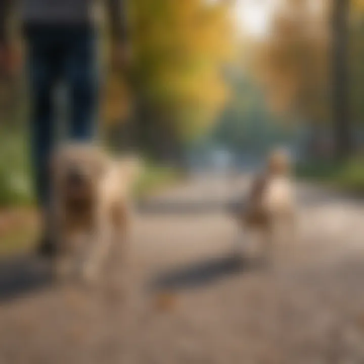 Owner observing dog scooting, indicating behavioral signals