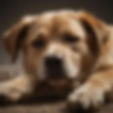 Dog sleeping on its back with paws in the air, indicating trust and comfort