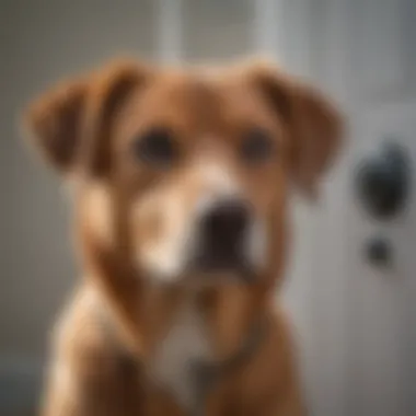 Training a dog to remain calm during doorbell rings