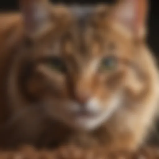 Nutritional breakdown of high-protein cat food