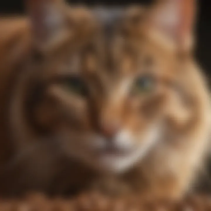 Nutritional breakdown of high-protein cat food