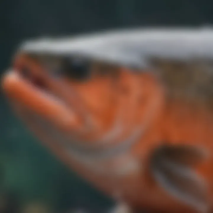 Close-up of Keta Salmon showcasing its unique physical characteristics