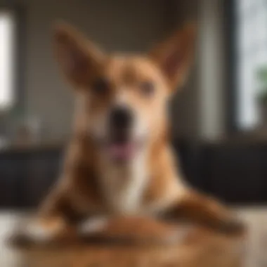 A happy dog enjoying a meal of Limited Ingredient Diet food, emphasizing the joy of a nutritious meal.