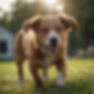 Preventing Dog Sores for a Healthy Pet A healthy dog playing outdoors, showcasing the importance of prevention
