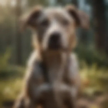 Healthy dog after treatment for mange