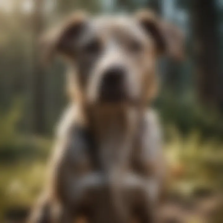 Healthy dog after treatment for mange