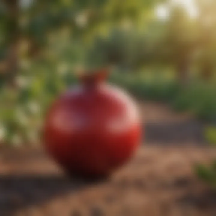 Integrated pest management strategies in a pomegranate orchard