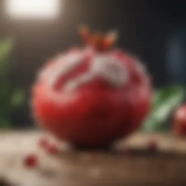 Mealybugs on pomegranate fruit