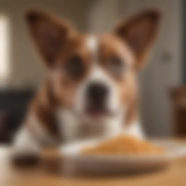 A happy dog enjoying a meal of prescription diet urinary care food, highlighting its benefits.