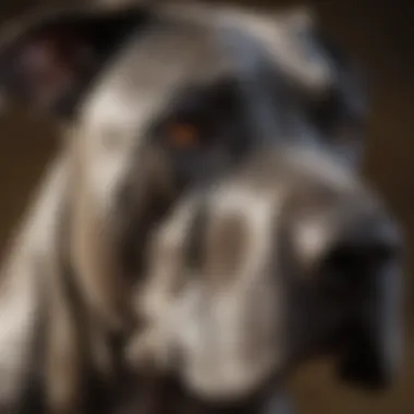Healthy Great Dane with a shiny coat