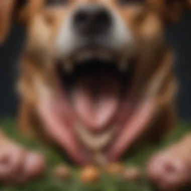 Canine Digestive System Illustration depicting a dog's digestive system