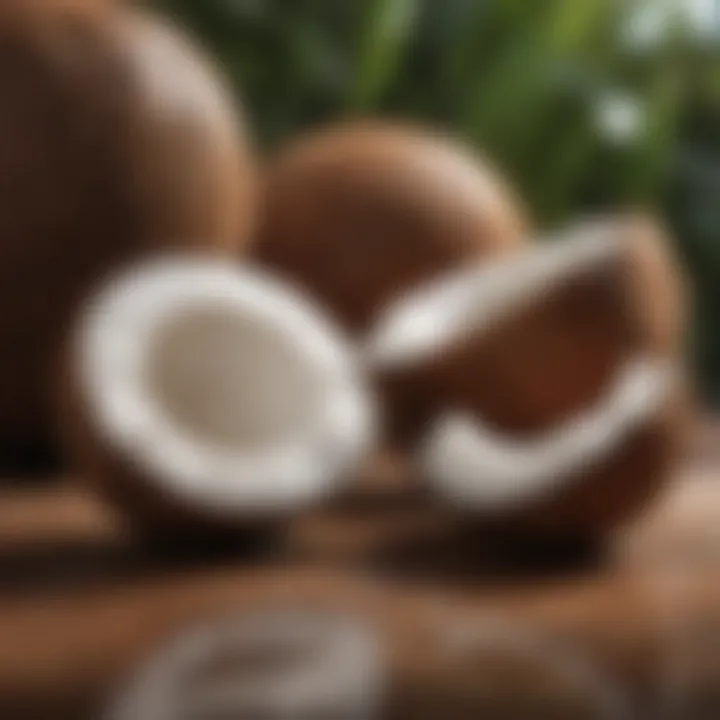 Various types of coconut oil