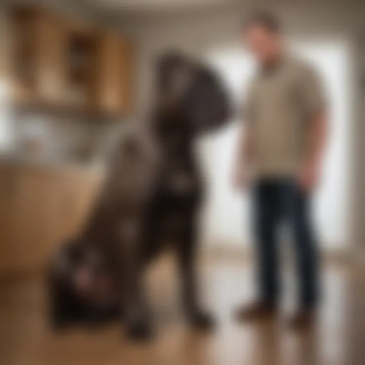 Caring for a Bully Max Cane Corso in a home environment