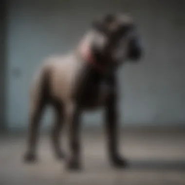 A Bully Max Cane Corso demonstrating obedience training