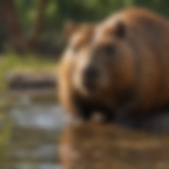 Capybara ecosystem interactions with vegetation