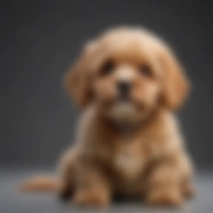 A comparison of Cavapoo appearances displaying variations in coat color